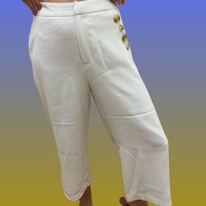 Petite studio white culottes xs